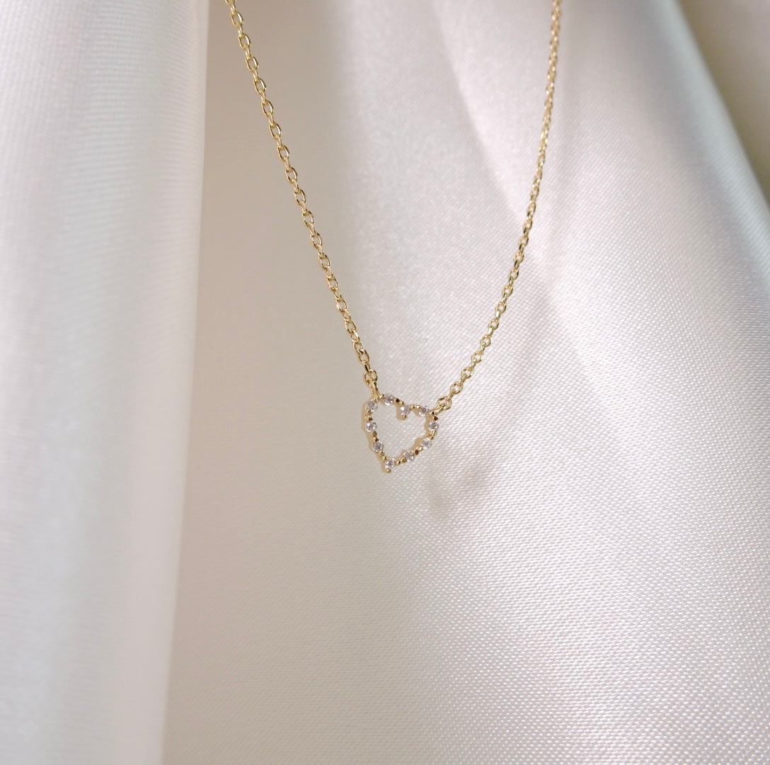 open heart necklace