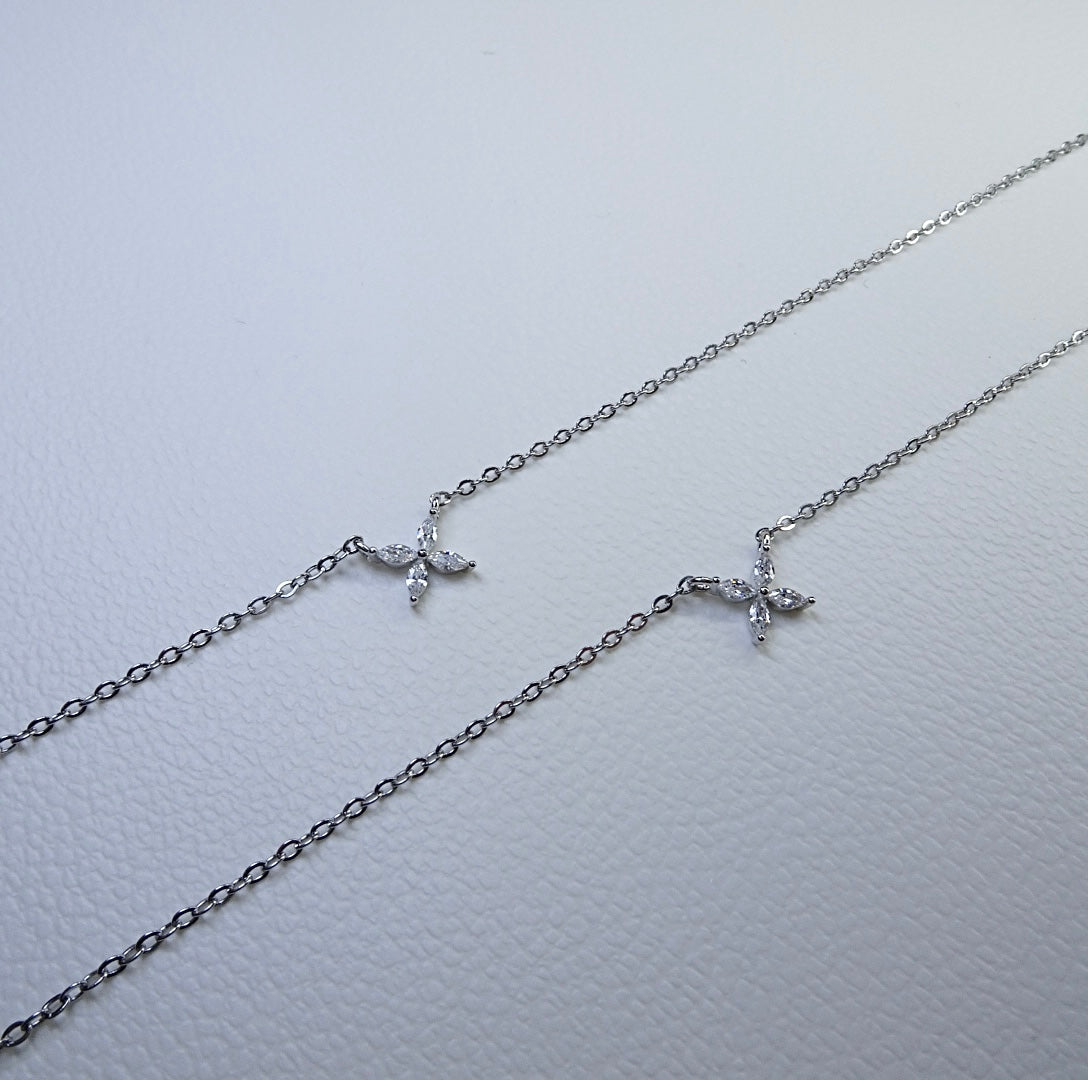 フルールネックレス(シルバー)