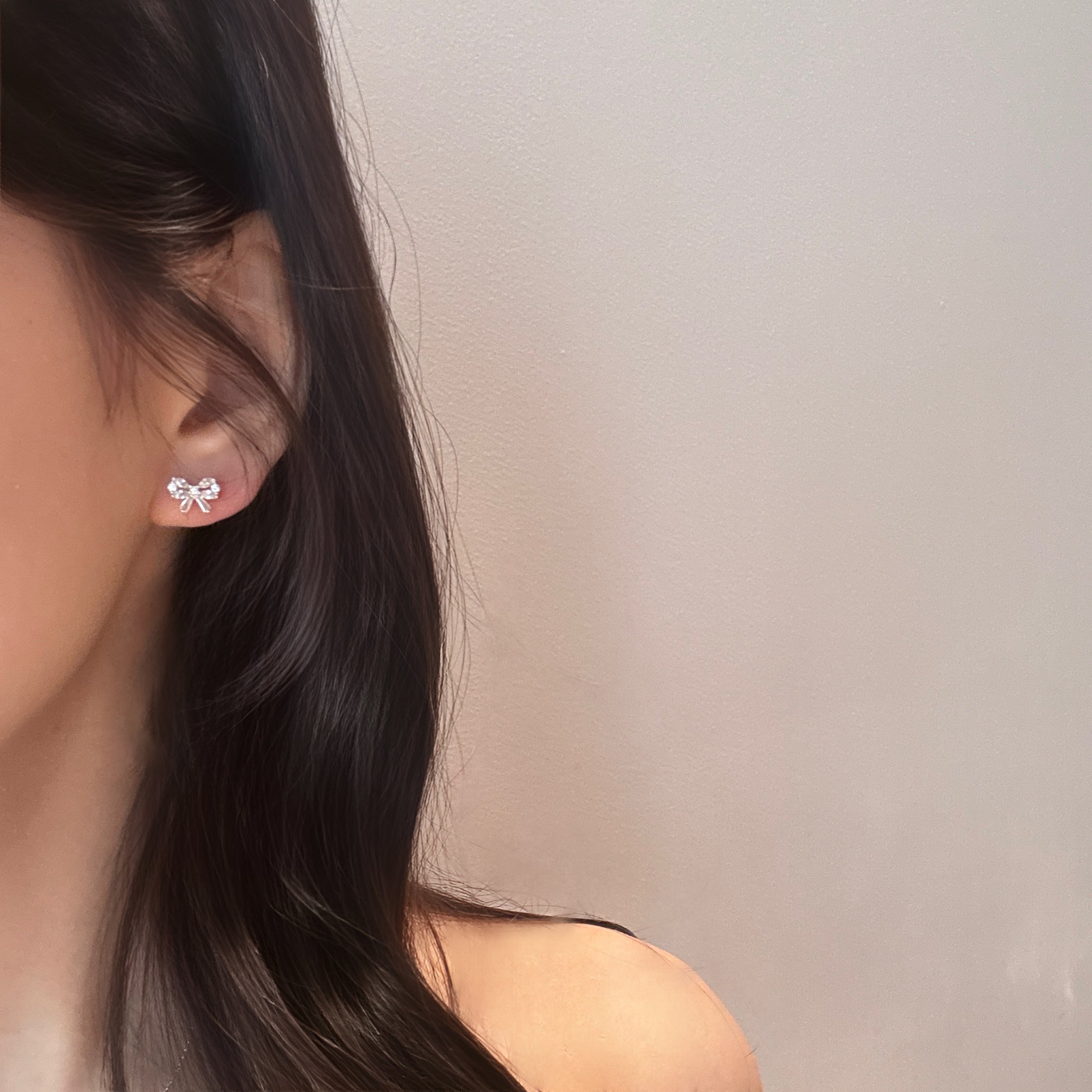 ピュア・リボンピアス(シルバー)