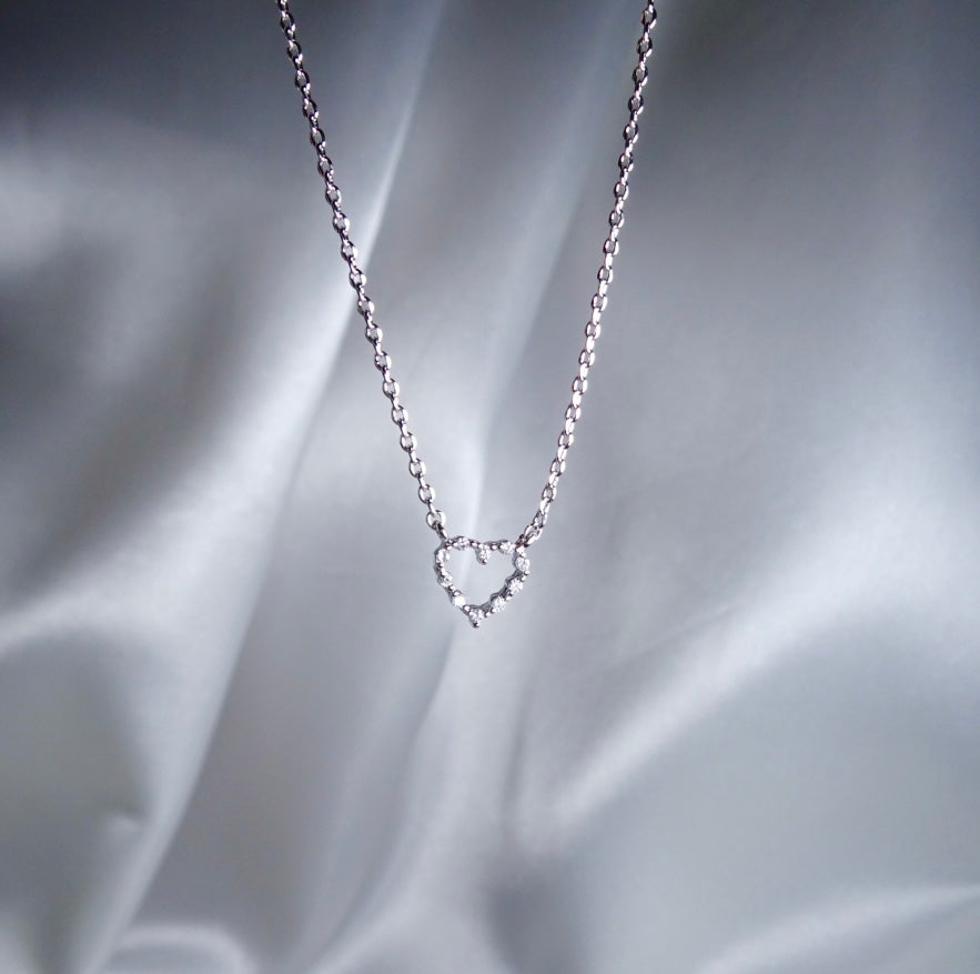 open heart necklace