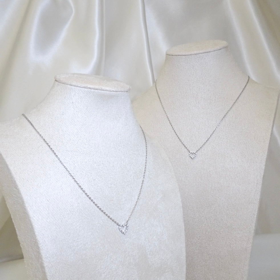open heart necklace