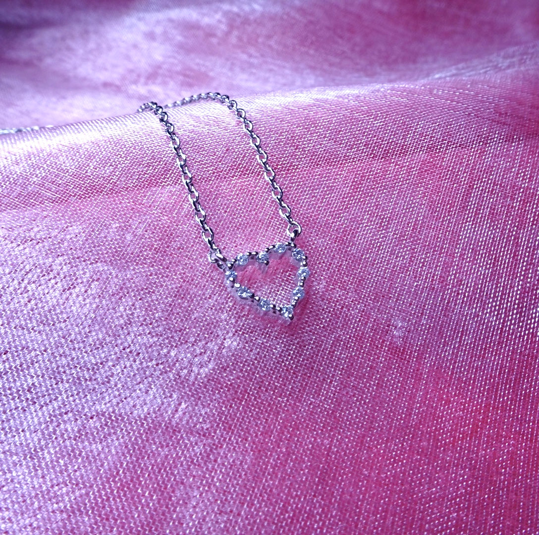 open heart necklace