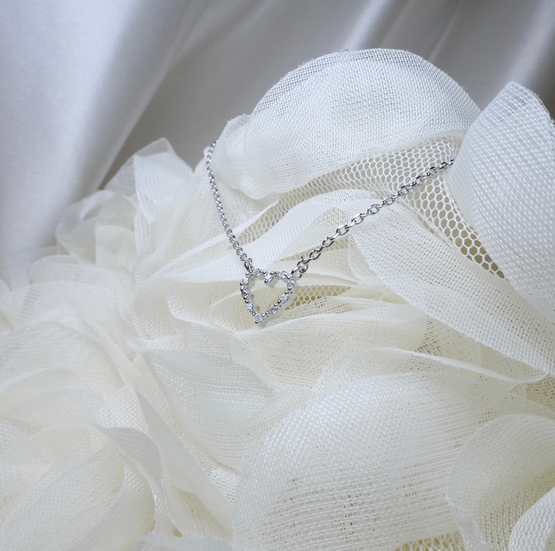 open heart necklace