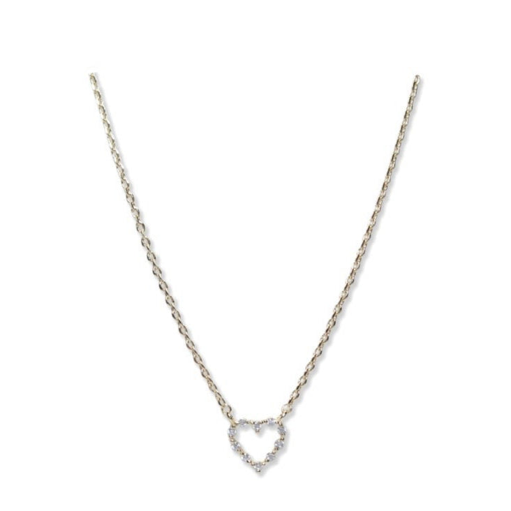 open heart necklace