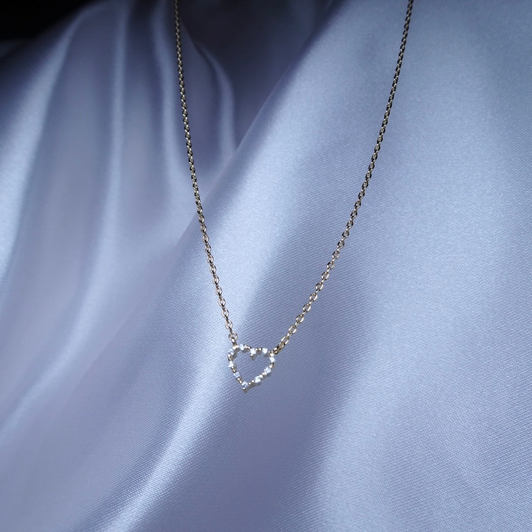 open heart necklace