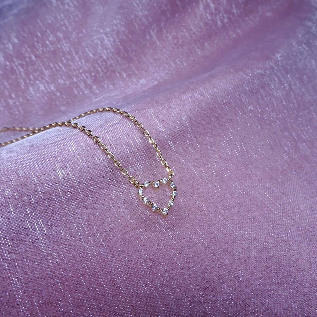 open heart necklace