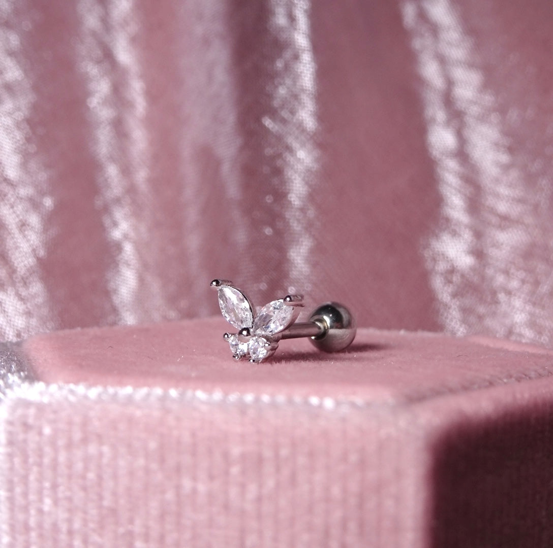 バタフライ・軟骨ピアス<br>3色セット