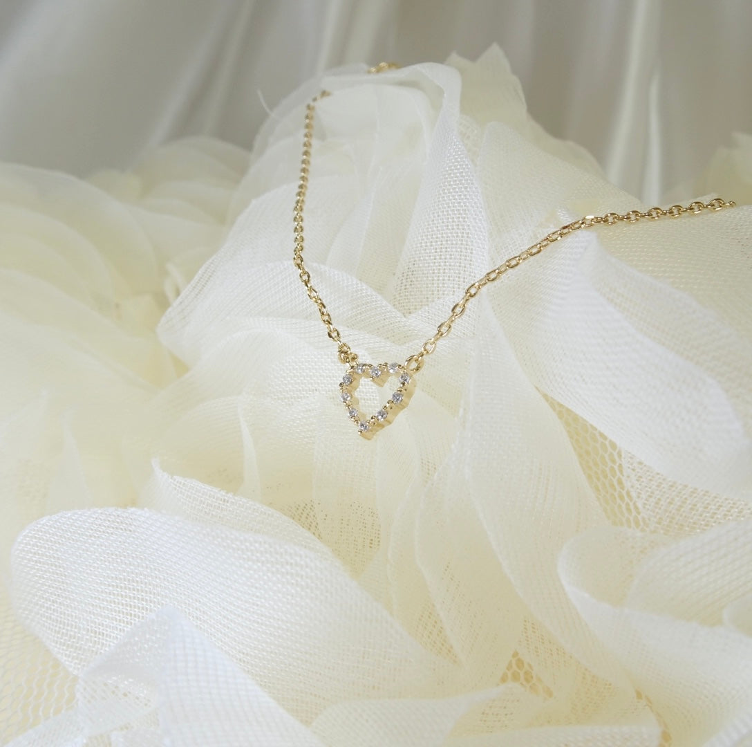 open heart necklace