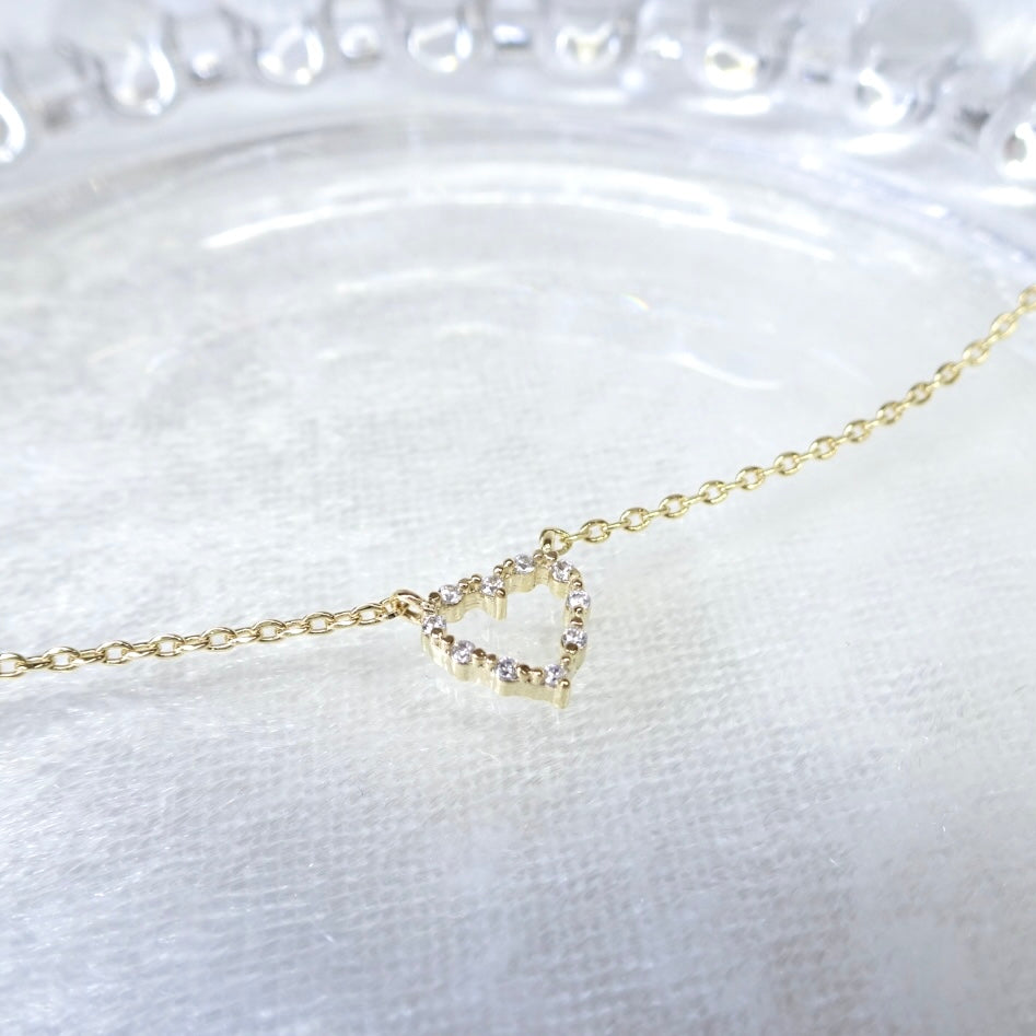 open heart necklace