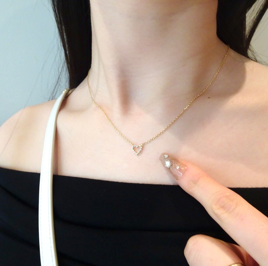 open heart necklace