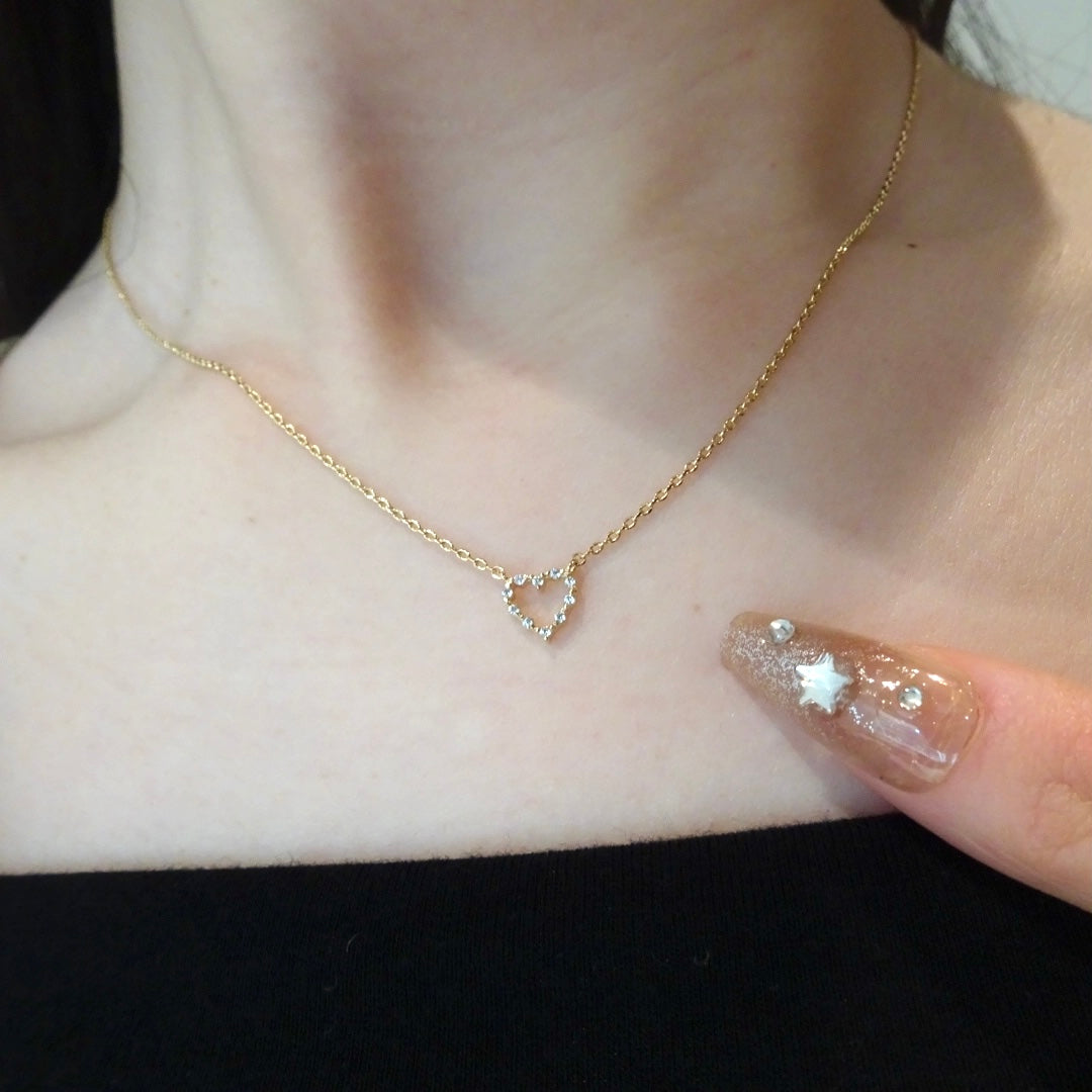 open heart necklace