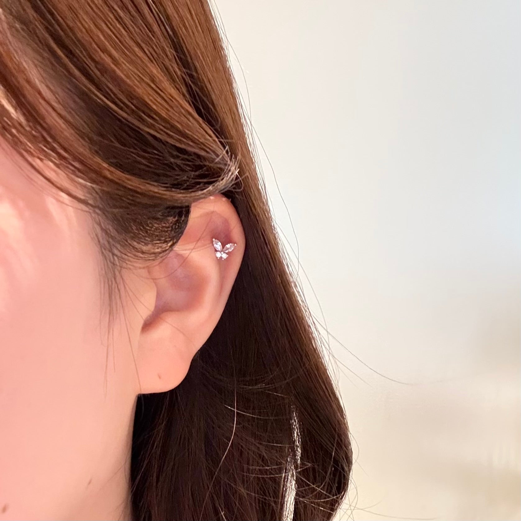 バタフライ・軟骨ピアス<br>3色セット