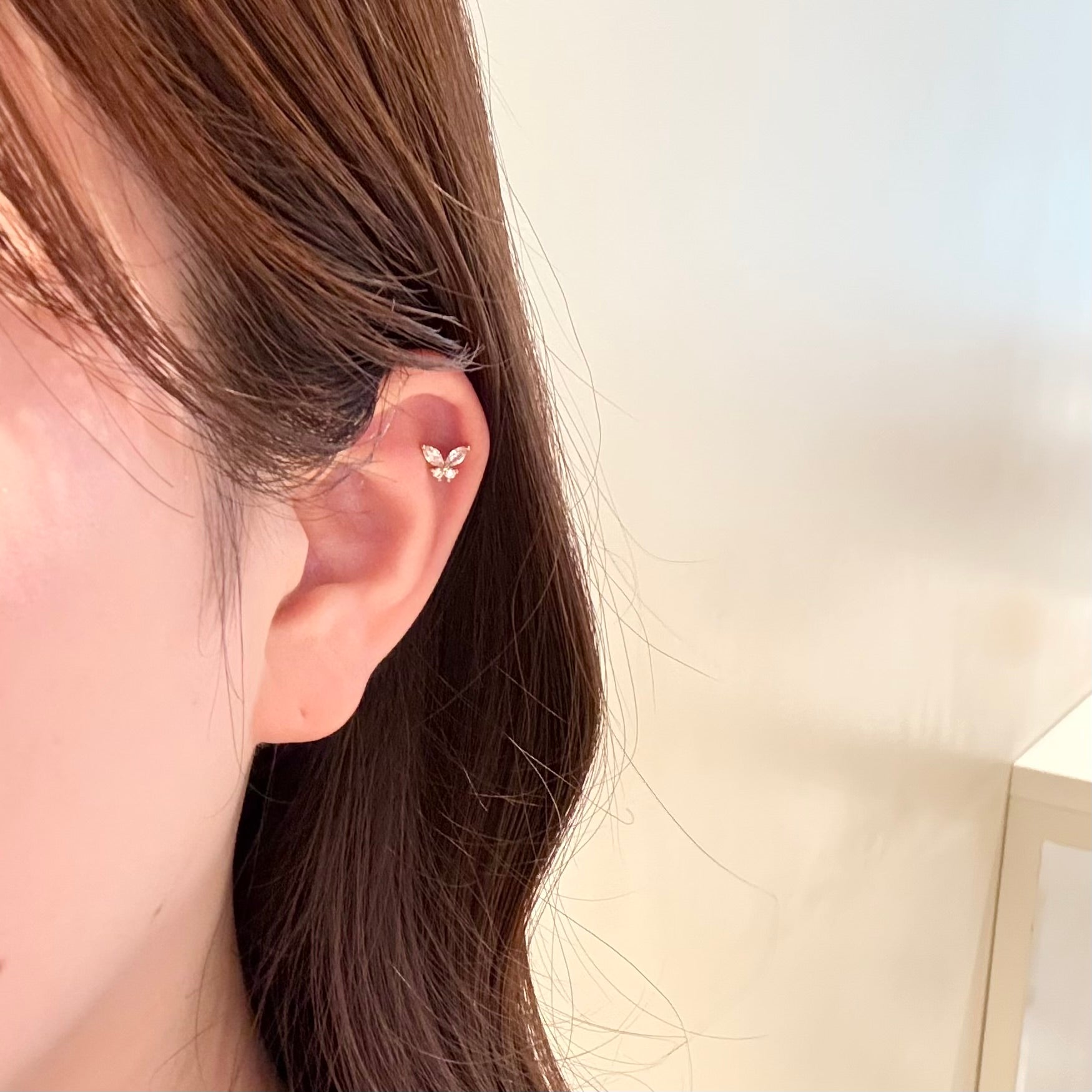 バタフライ・軟骨ピアス<br>3色セット