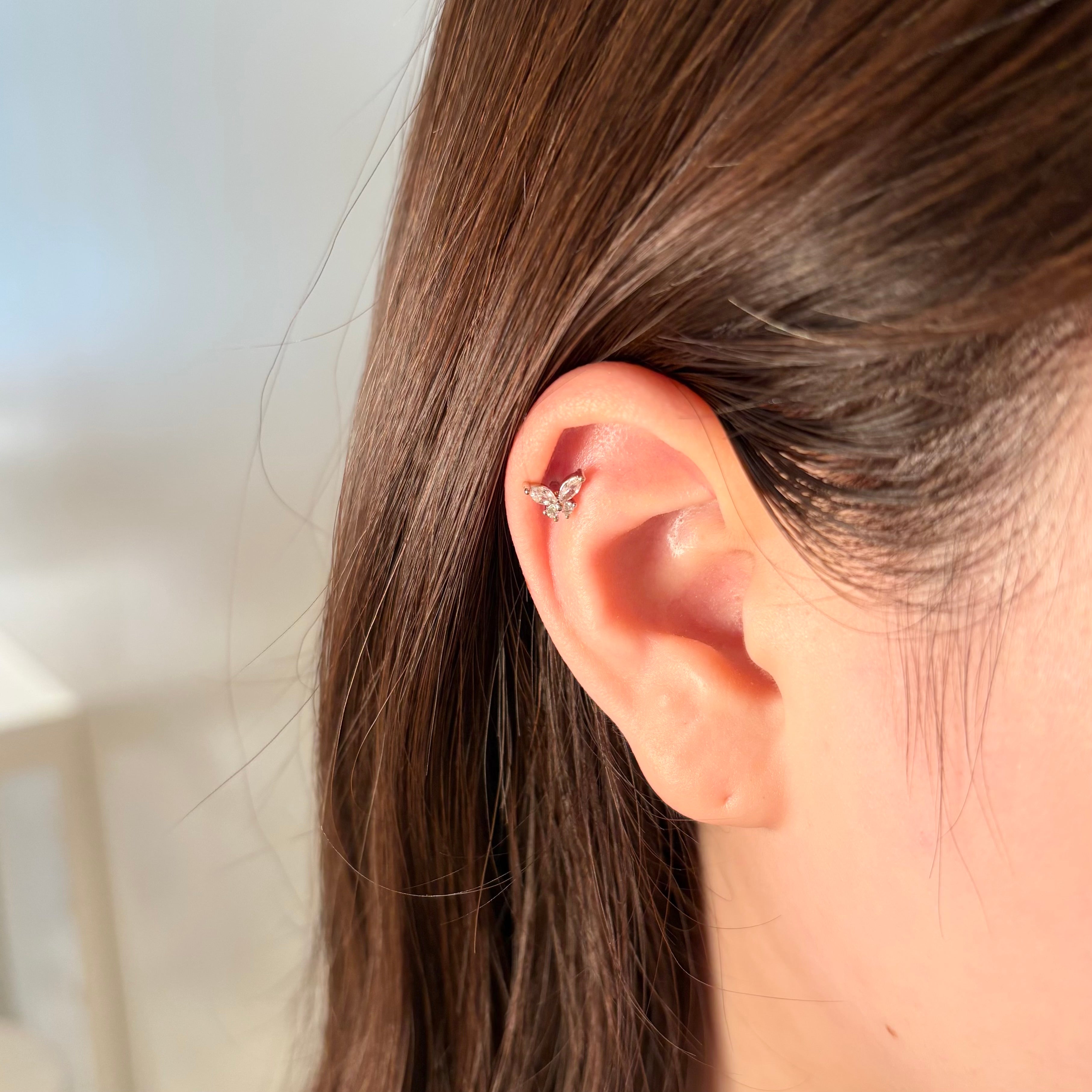 バタフライ・軟骨ピアス<br>3色セット