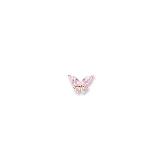 バタフライ・軟骨ピアス <br>(ゴールド)