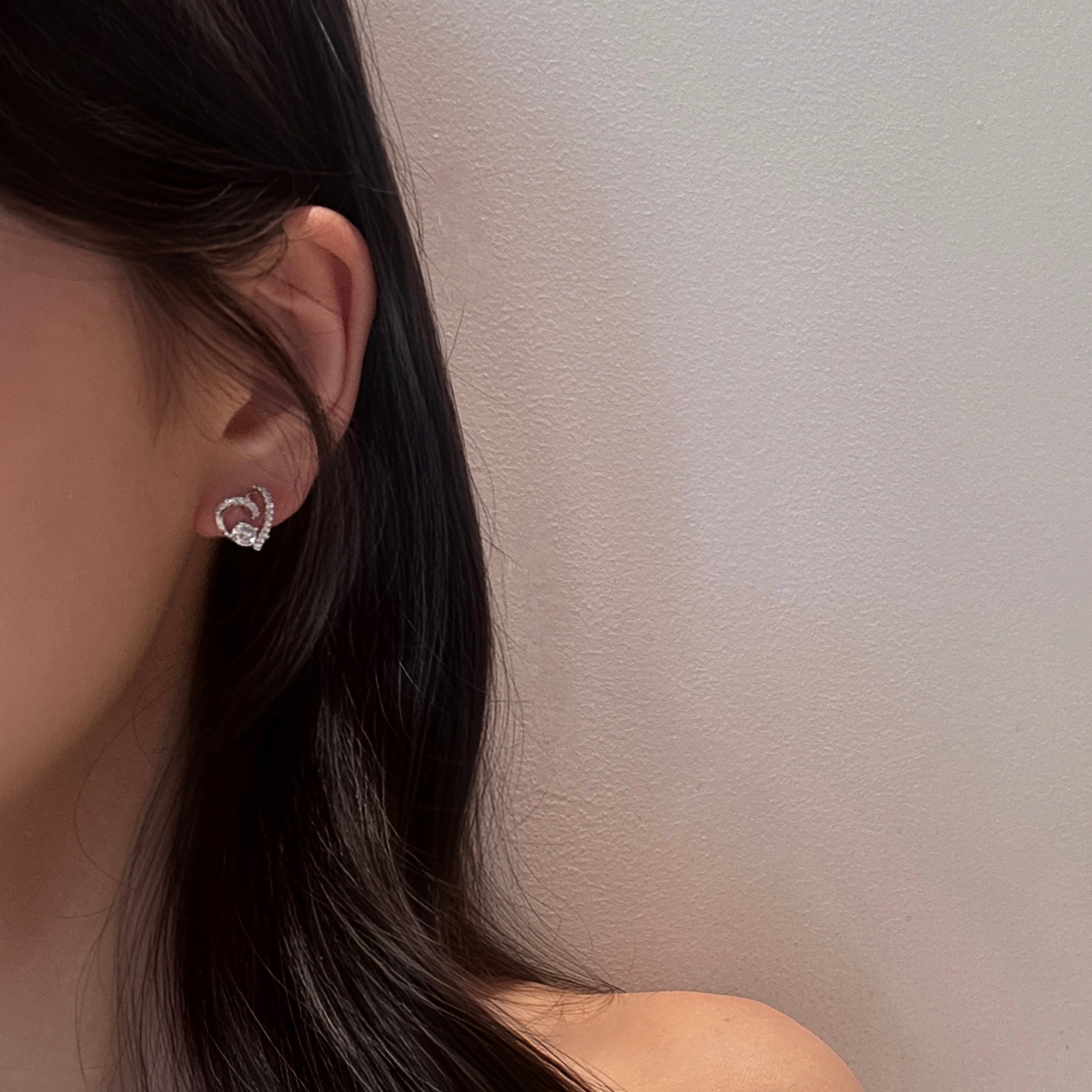 サウシー・オブジェクトハート・ピアス（シルバー）
