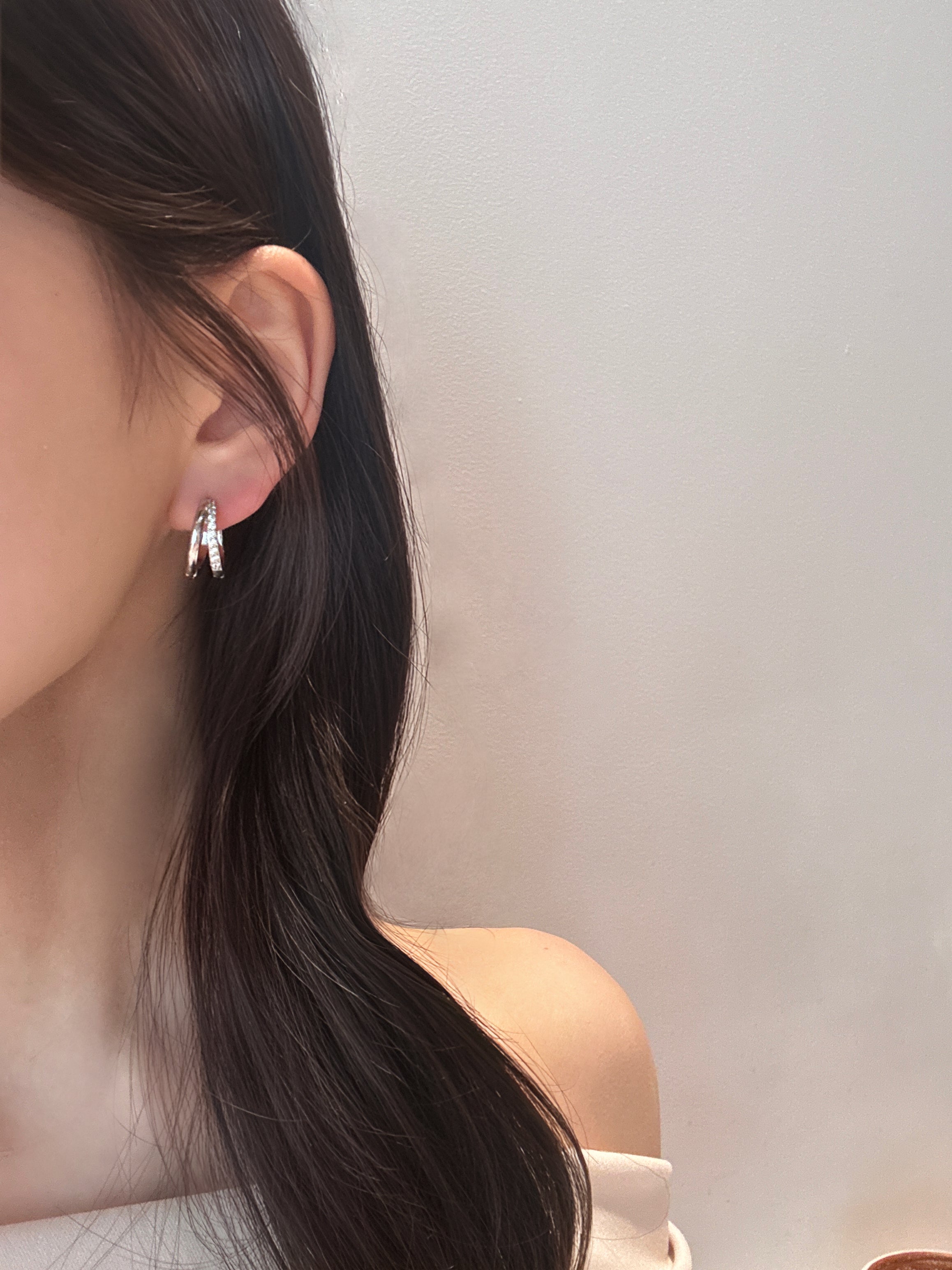 ピュアラインピアス（シルバー）