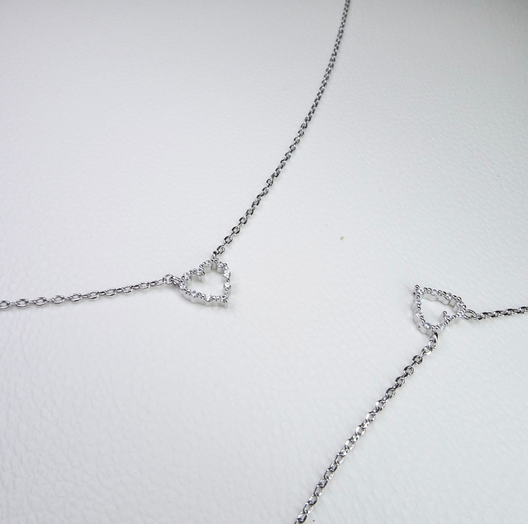 open heart necklace