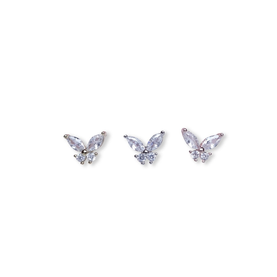 バタフライ・軟骨ピアス<br>３色セット