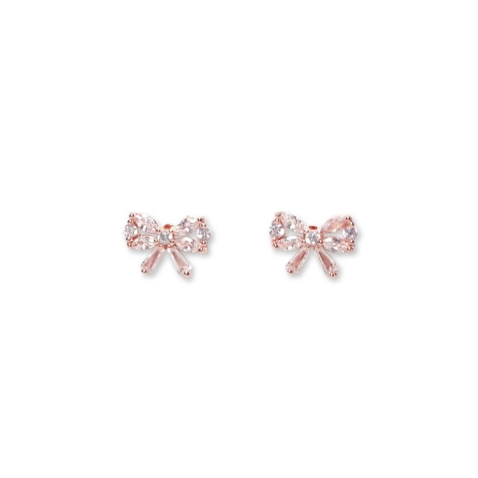 ピュア・リボンピアス（ピンクゴールド）